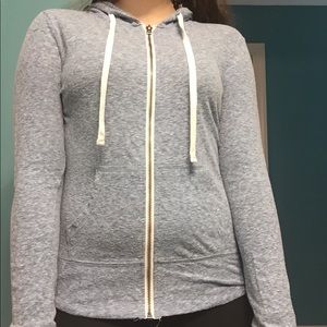 Aeropostale Light Blue Light Weight Zip Up Jacket